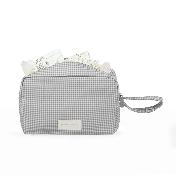 Necessaire Pasito a Pasito Little Bloom Vichy Grey