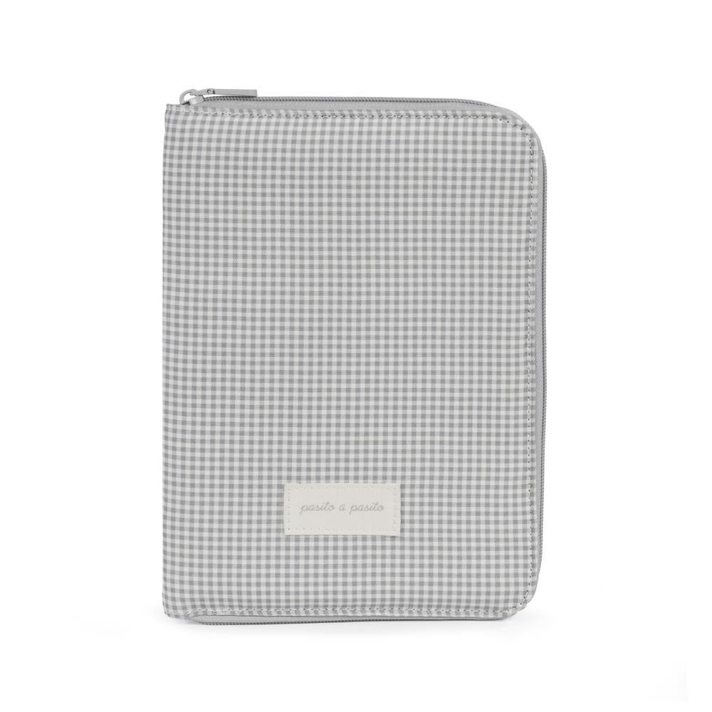 Pasito a Pasito Little Bloom Vichy Grey Document Holder