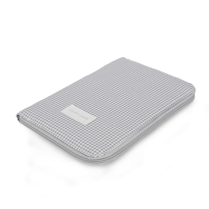 Porta Documentos Pasito a Pasito Little Bloom Vichy Grey