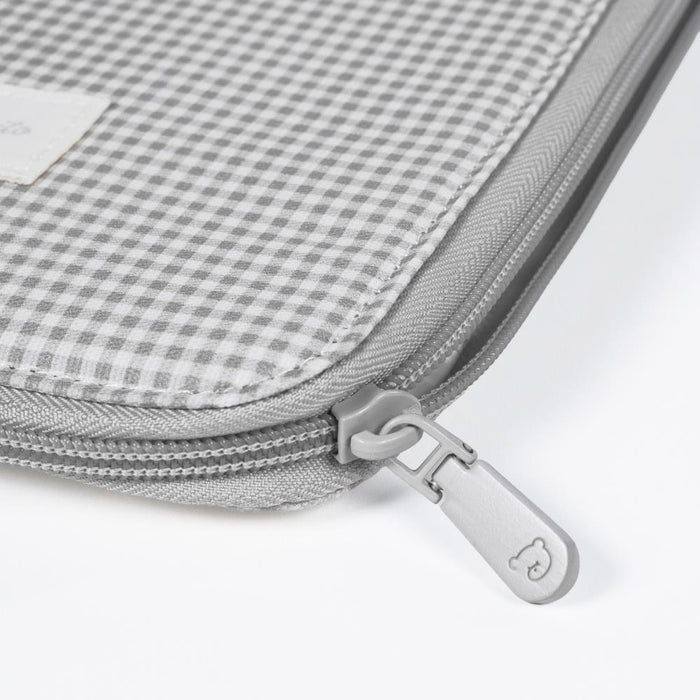 Porta Documentos Pasito a Pasito Little Bloom Vichy Grey