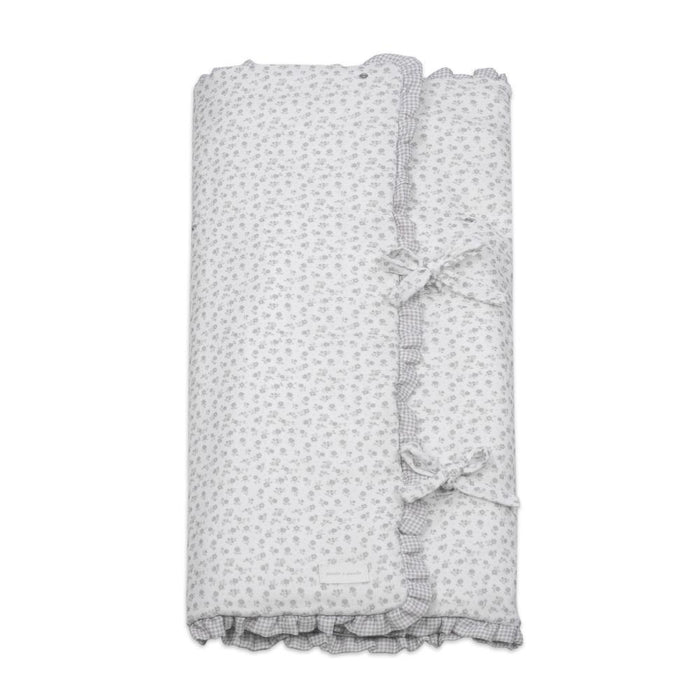 Manta Baby Nest Pasito a Pasito Little Bloom Flowers Grey