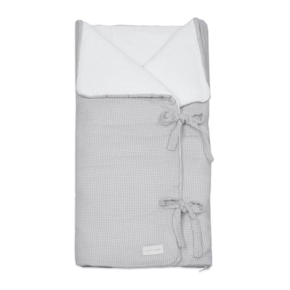 Manta Baby Nest Pasito a Pasito Little Bloom Vichy Grey