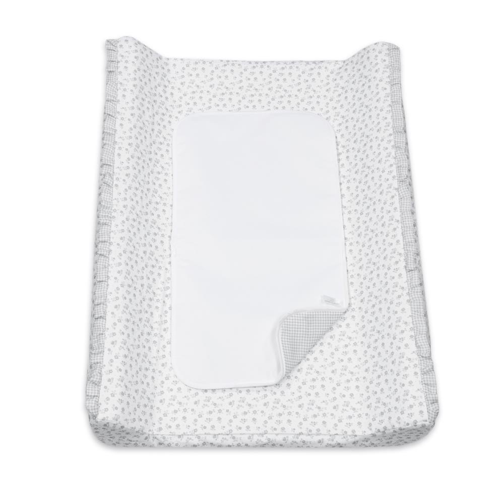 Muda Fraldas em Espuma com Forra Pasito a Pasito Little Bloom Flower Grey