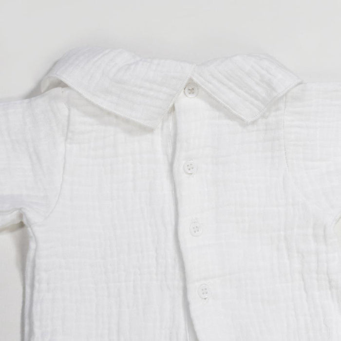 Conjunto 3 Peças para Recém Nascido em Tricot Pasito a Pasito Blue 0-1m