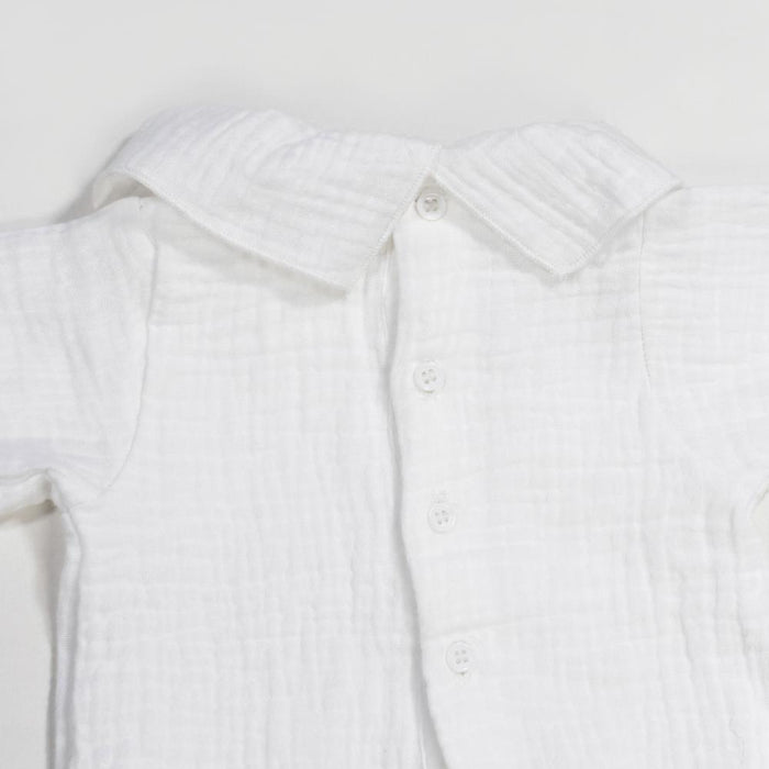 Conjunto 3 Peças para Recém Nascido em Tricot Pasito a Pasito Beige 0-1m