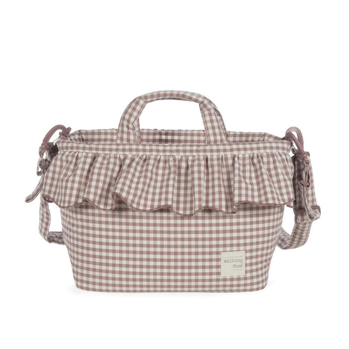 Saco com Muda Fraldas Walking Mum Praliné Vichy Moka