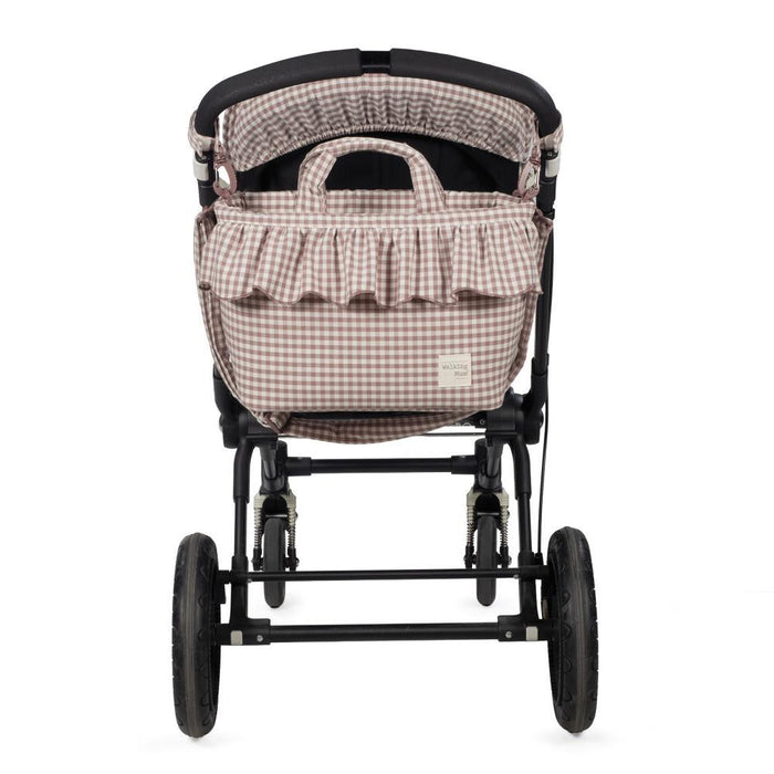 Saco com Muda Fraldas Walking Mum Praliné Vichy Moka