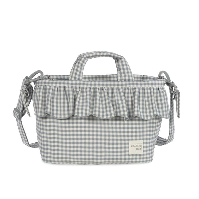 Saco com Muda Fraldas Walking Mum Praliné Vichy Matcha