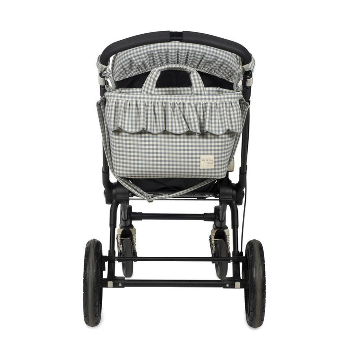 Saco com Muda Fraldas Walking Mum Praliné Vichy Matcha