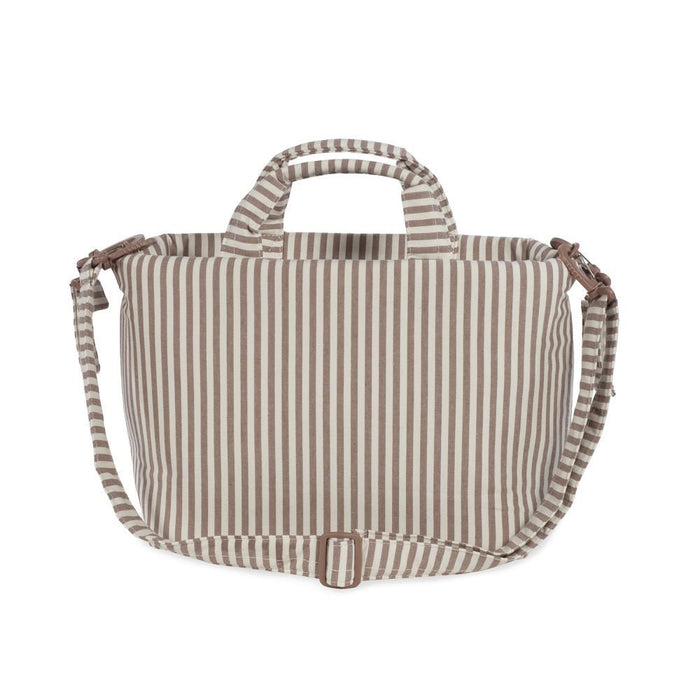 Saco com Muda Fraldas Walking Mum Praliné Strips Moka