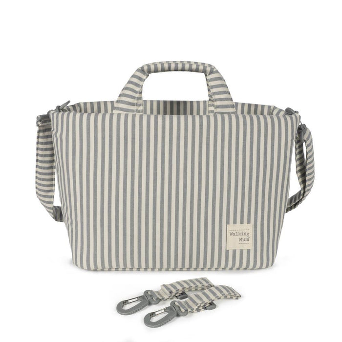 Saco com Muda Fraldas Walking Mum Praliné Strips Matcha