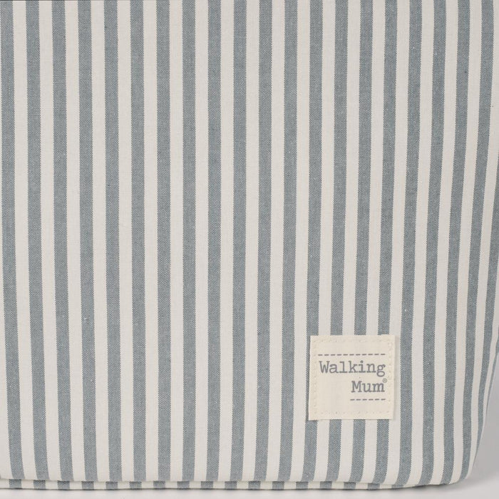 Saco com Muda Fraldas Walking Mum Praliné Strips Matcha