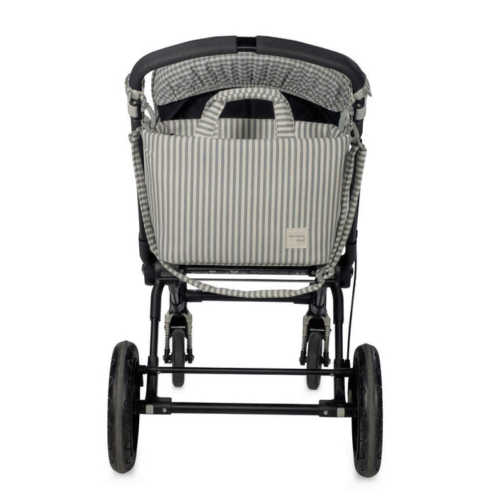 Saco com Muda Fraldas Walking Mum Praliné Strips Matcha