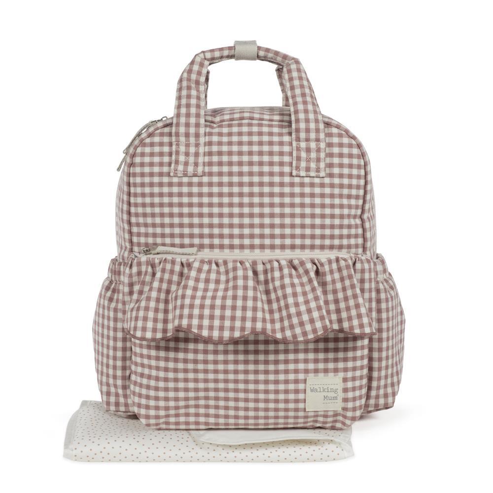 Mochila Walking Mum Praliné Vichy Moka