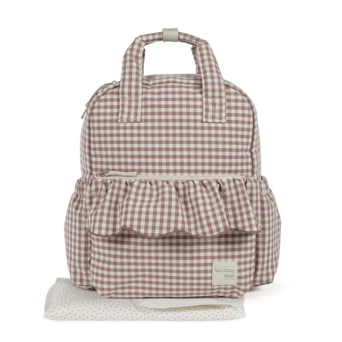 Mochila Walking Mum Praliné Vichy Moka