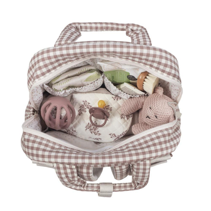 Mochila Walking Mum Praliné Vichy Moka