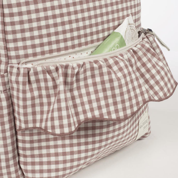 Mochila Walking Mum Praliné Vichy Moka