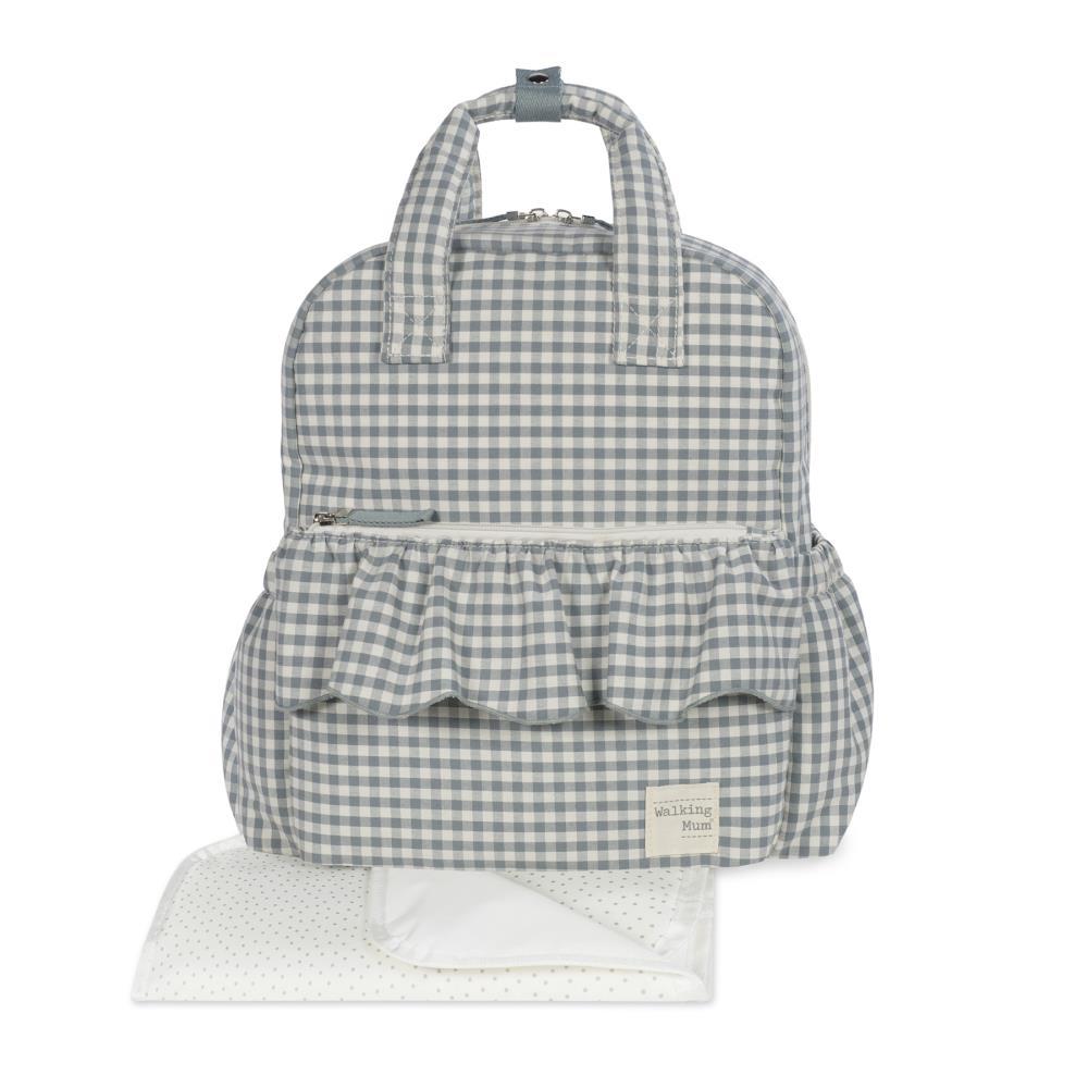 Mochila Walking Mum Praliné Vichy Matcha