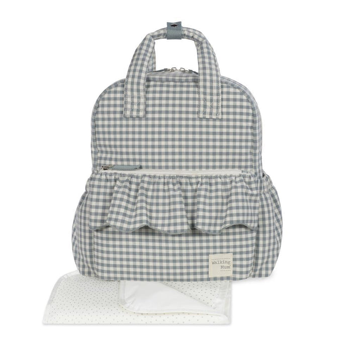 Mochila Walking Mum Praliné Vichy Matcha
