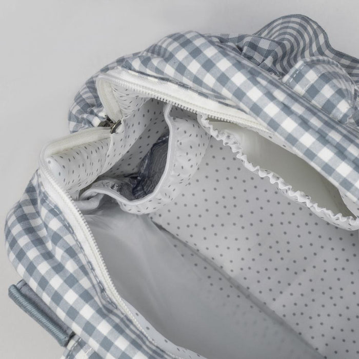 Mochila Walking Mum Praliné Vichy Matcha