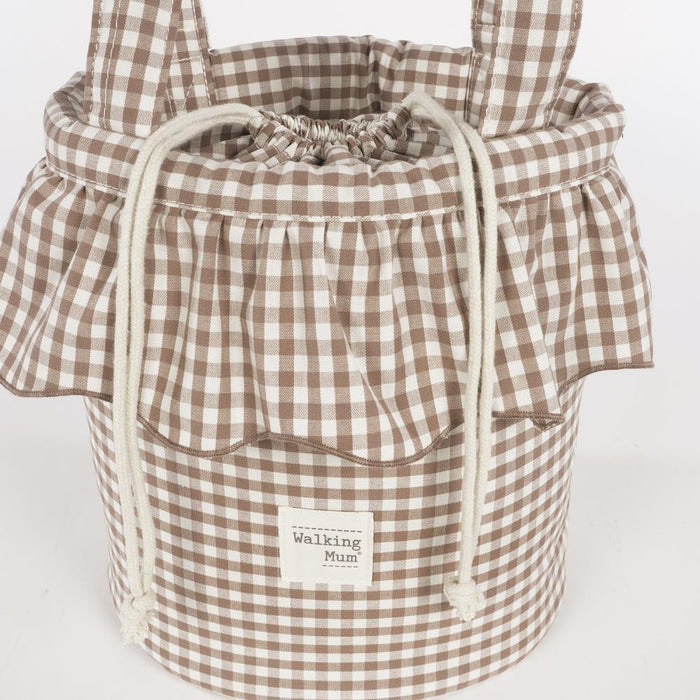Mala Organizadora Walking Mum Bucket Praliné Vichy Moka