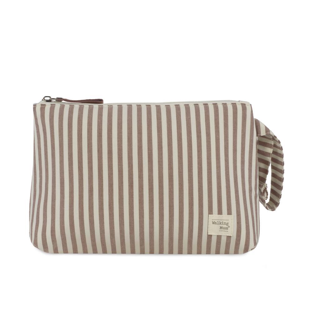 Necessaire Walking Mum Praliné Strips Moka
