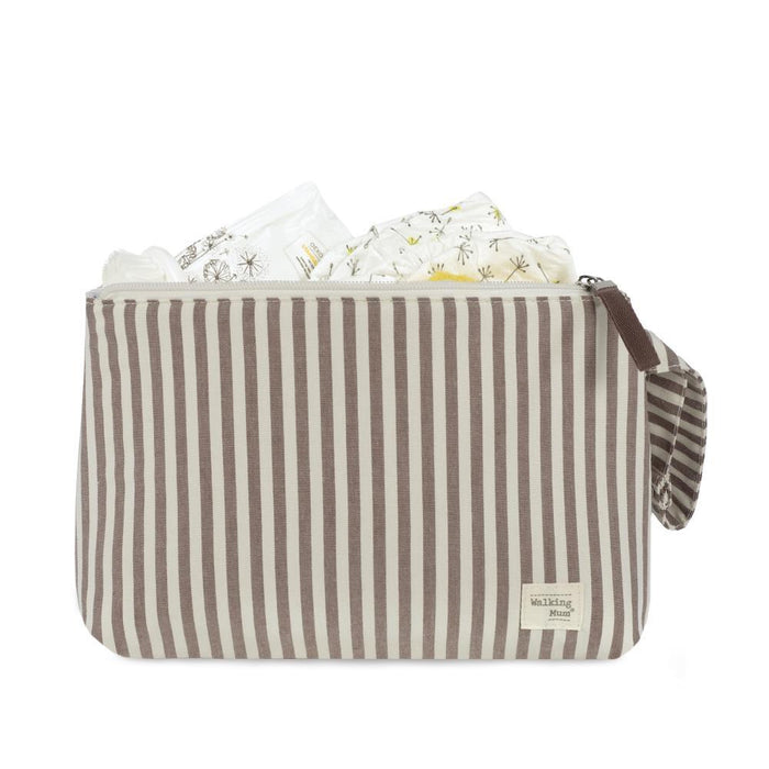 Necessaire Walking Mum Praliné Strips Moka