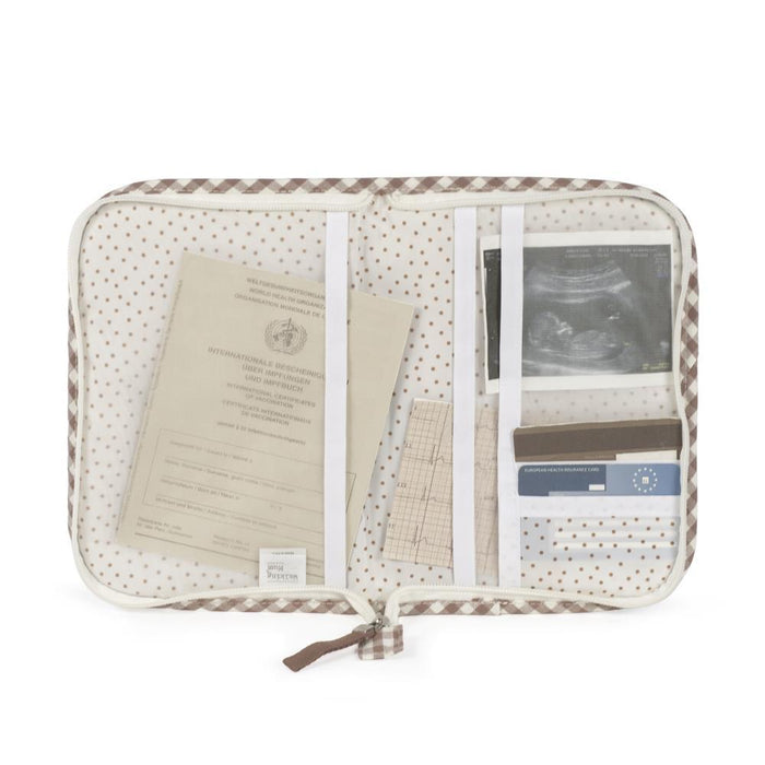 Porta Documentos Walking Mum Praliné Vichy Moka