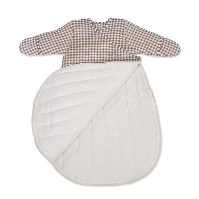Saco de Dormir com Mangas Walking Mum Praliné Vichy Moka 1-4m Tog 2.5