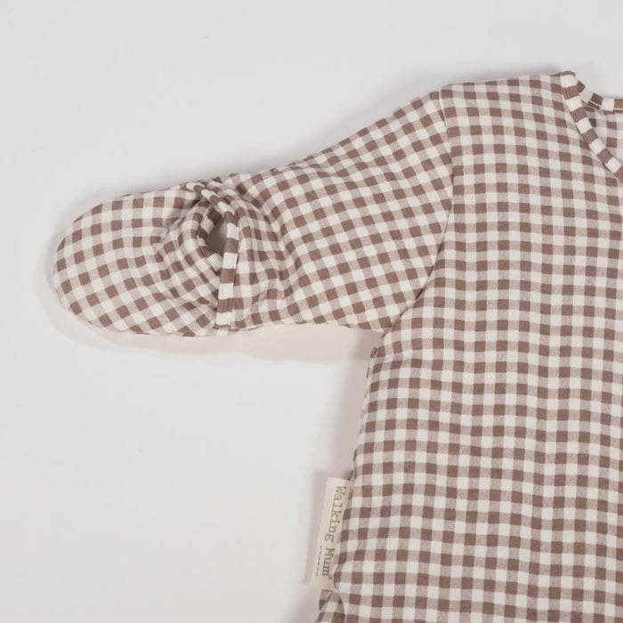 Saco de Dormir com Mangas Walking Mum Praliné Vichy Moka 1-4m Tog 2.5