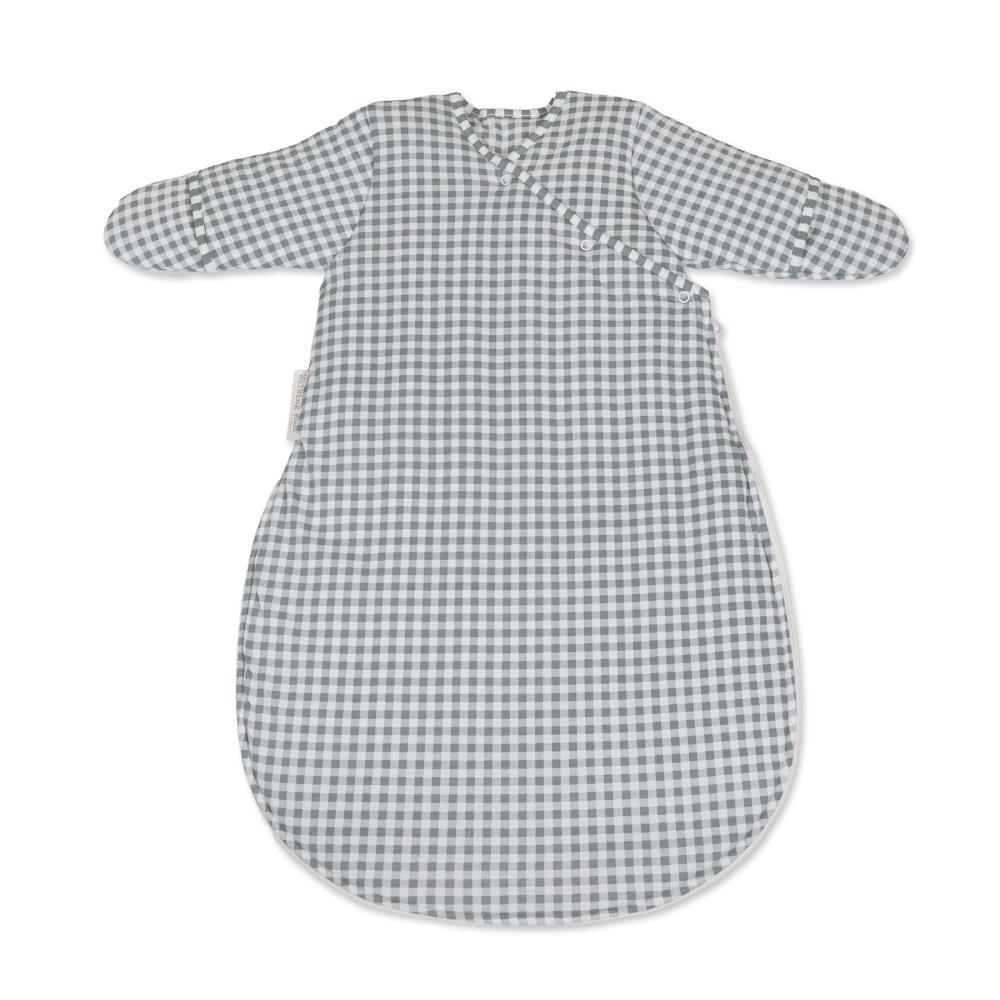 Saco de Dormir com Mangas Walking Mum Praliné Vichy Matcha 1-4m Tog 2.5