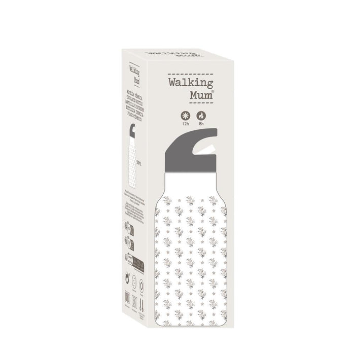 Garrafa Térmica Walking Mum Botton Flowers Pink 500ml