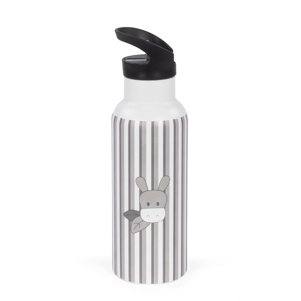 Garrafa Térmica Walking Mum Botton Strips Grey 500ml