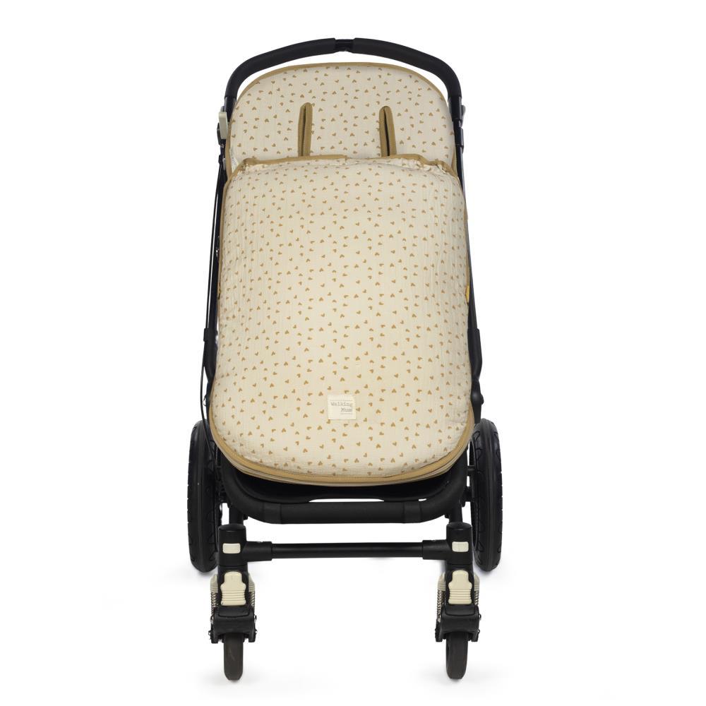 Saco Térmico Respirável para Carrinho de Passeio Walking Mum Hearts Poppy Cinnamon
