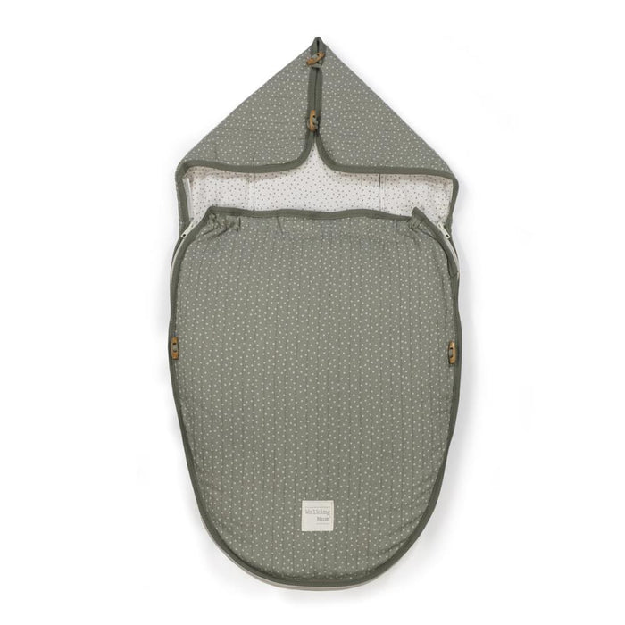 Saco Térmico Respirável 2em1  Walking Mum Polka Dot Poppy Moss