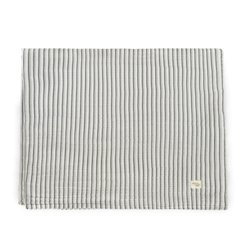 Tiras de botones de muselina con estampado de mamás paseando, 120x120cm