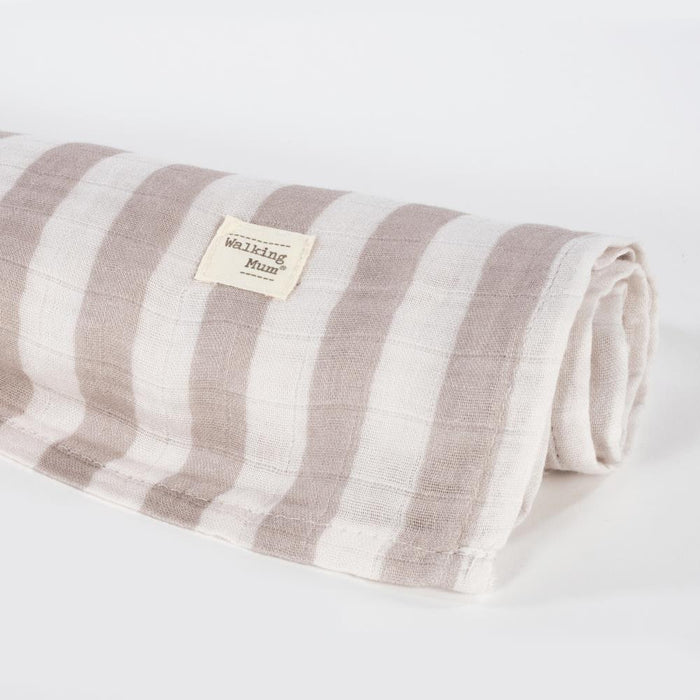Musselina Walking Mum Sintra Bege 120x120cm
