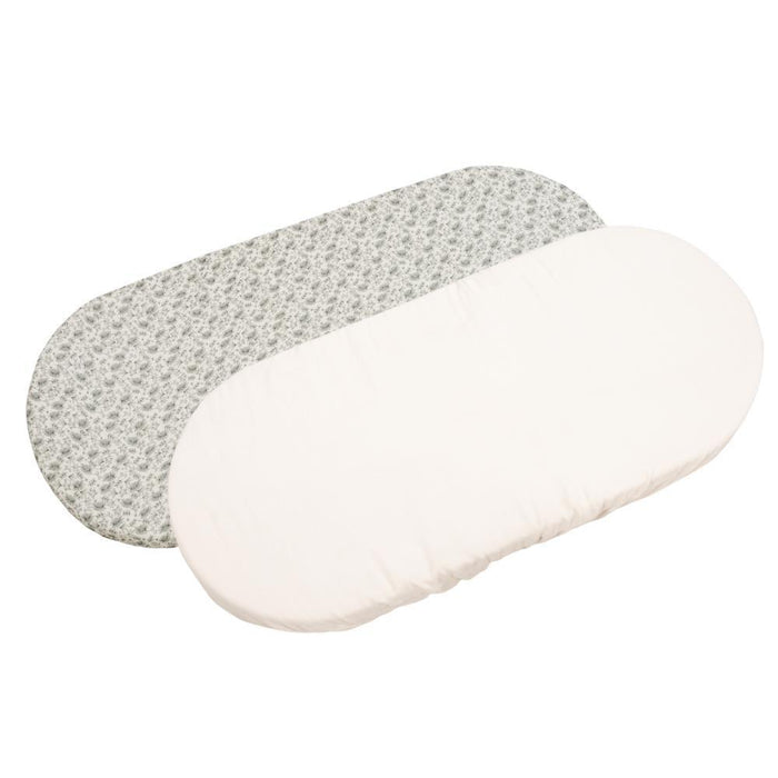 Conjunto de 2 Lençóis Ajustáveis para Alcofa Walking Mum Gala Mint 73x32cm