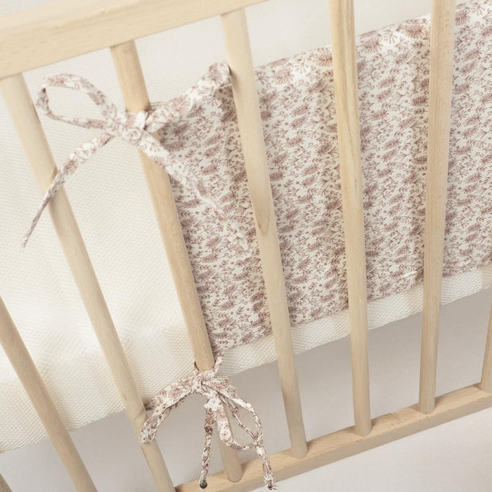 Protetor para Berço de 120x60cm Walking Mum Gala Cerise