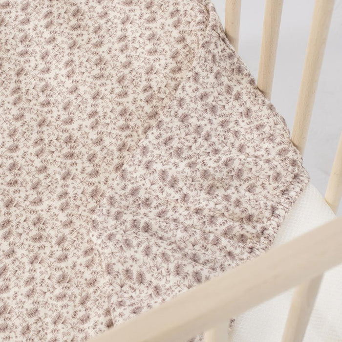 Lençol Ajustável Walking Mum Gala Cerise para Berço/Cama 120x60cm