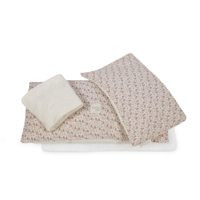 Conjunto de 3 Peças para Berço 90x50cm Gala Cerise