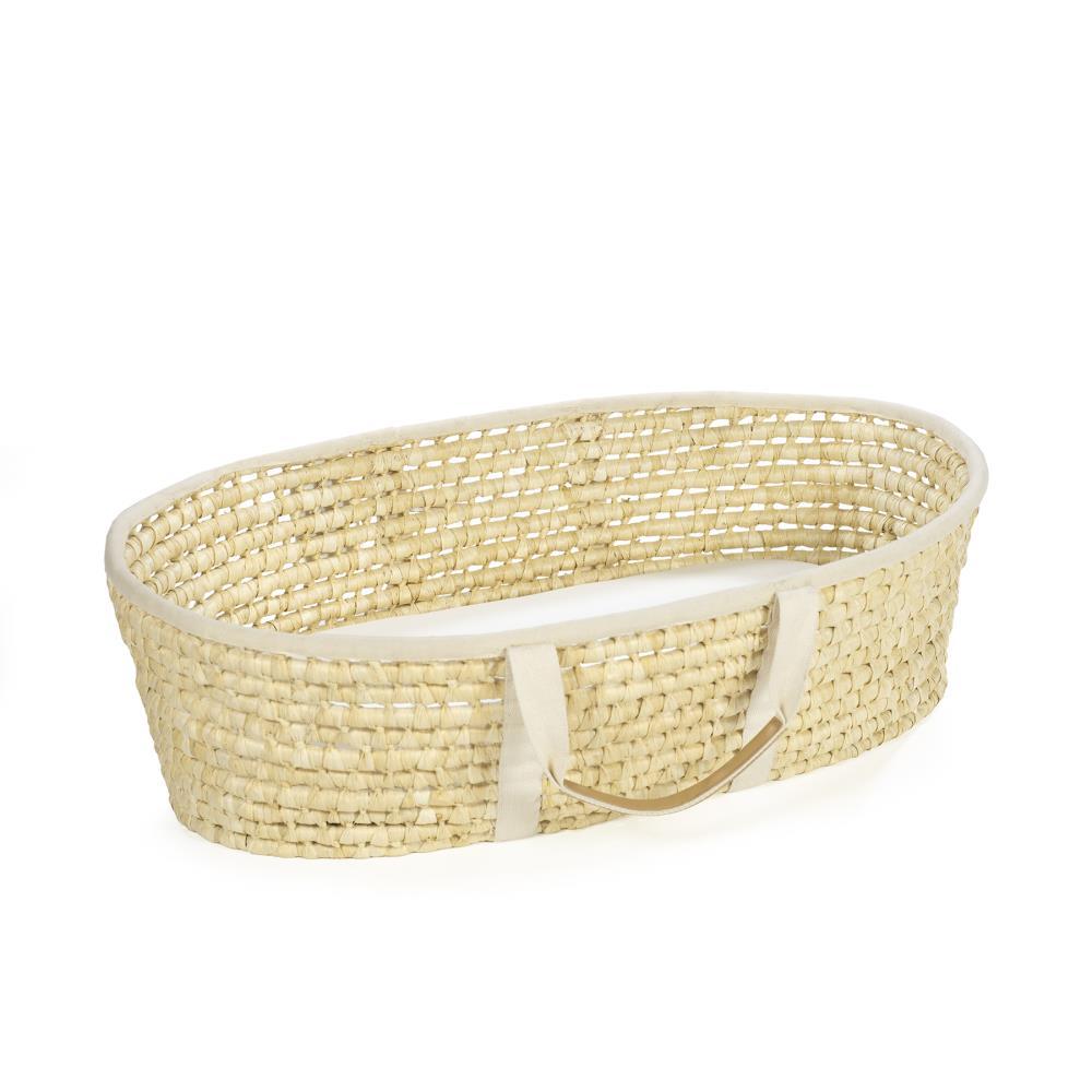 Walking Mum Wicker Moses Basket with Mattress 80x40cm