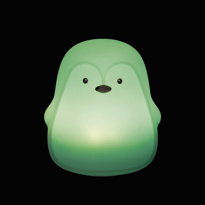 Luz de Presença em Silicone Walking Mum Penguin Mint