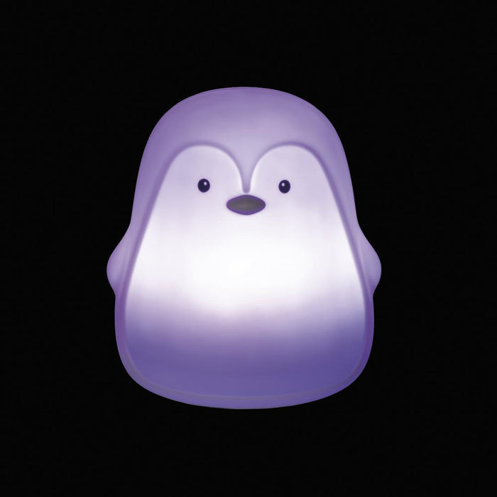 Luz de Presença em Silicone Walking Mum Penguin Mint