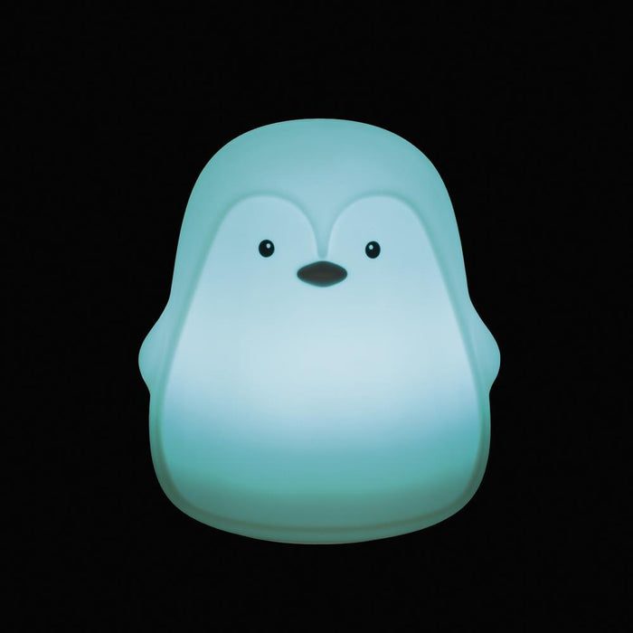 Luz de Presença em Silicone Walking Mum Penguin Mint