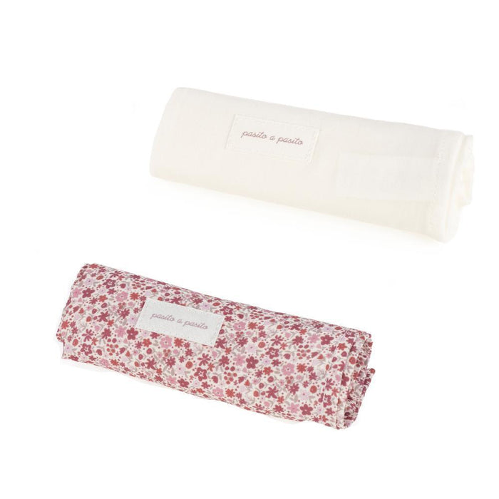 2 Musselinas em Bambu Pasito a Pasito Cherry Flowers 70x70cm