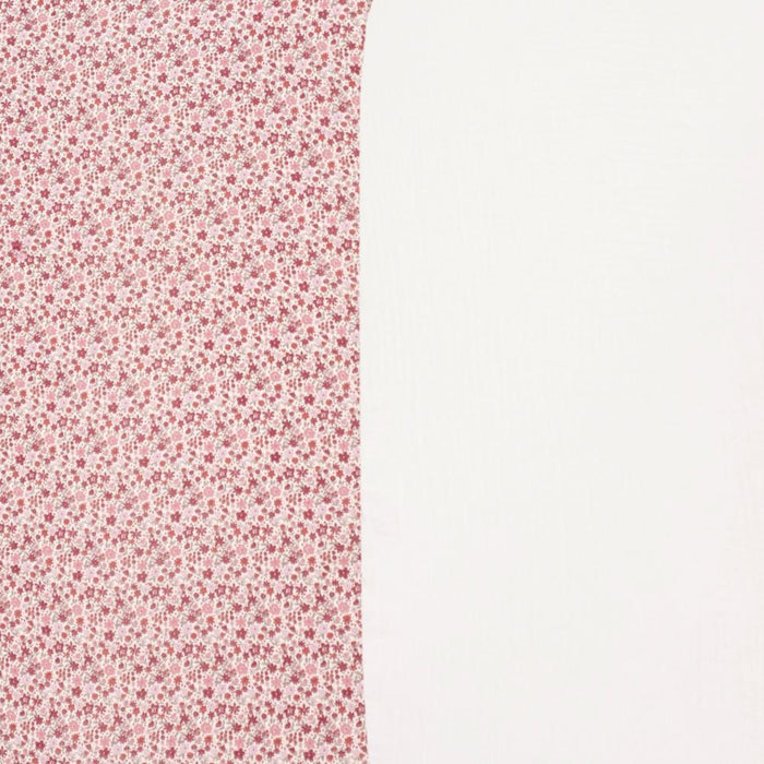 2 Lençóis Ajustáveis para Alcofa Pasito a Pasito Cherry Flowers