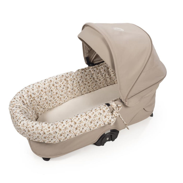 Forra/Protetor com Atilho Dual e Lençol para Alcofa Pasito a Pasito Somerset Beige