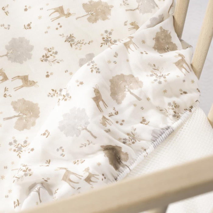 Lençol Ajustável Pasito a Pasito Nara para Berço/Cama 120x60cm