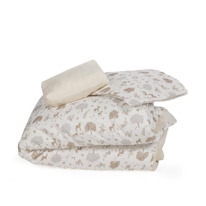 Conjunto de 3 Peças Pasito a Pasito Nara Beige para Berço 90x50cm